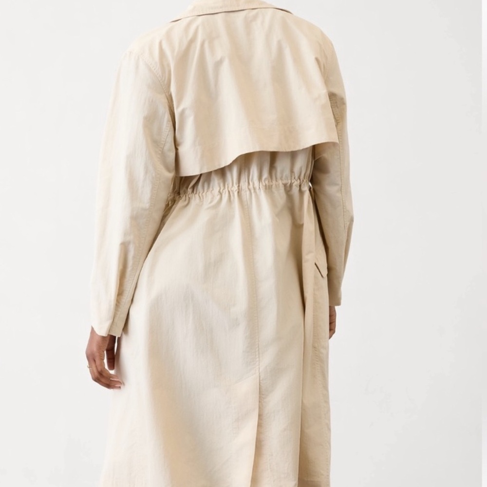 NWT NEW Athleta Luna Cream Trench Medium - Picture 3 of 8